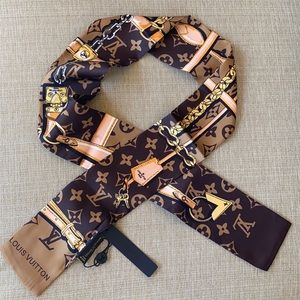 Brown Twilly Headband Scarf Bandeau